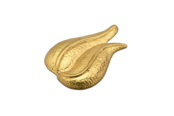 Vintage Brass Tulip Pendant 36x26 Mm L-14