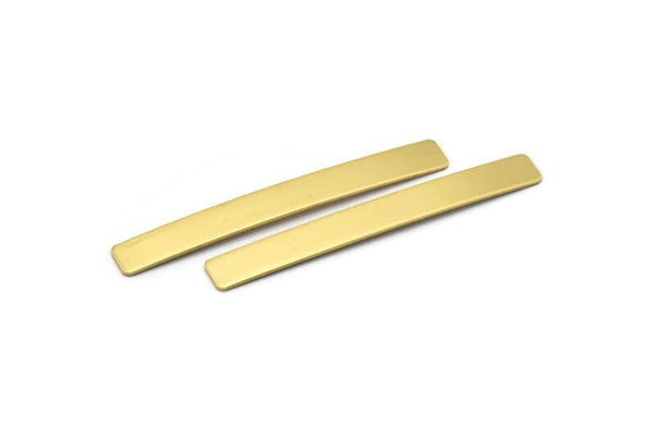 Raw Brass Stamping Blank, 10 Raw Brass Bracelet Stamping Blanks ( 8x70x1mm) Y170