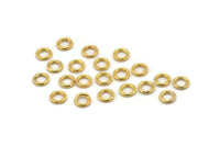 Gold Jump Ring - 500 Golden Brass Jump Rings (6x1.2mm) A0077