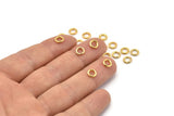 Gold Jump Ring - 500 Golden Brass Jump Rings (6x1.2mm) A0077