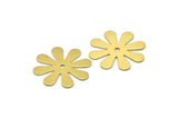 Raw Brass Flower Stamping Blank , Charms (28x0.80mm) D0410--n0681