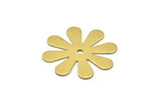 Raw Brass Flower Stamping Blank , Charms (28x0.80mm) D0410--n0681