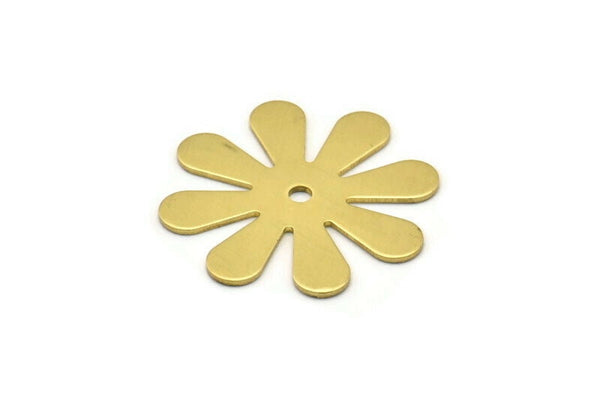 Ham Pirinç Çiçek Damgalama Boşluğu, Tılsımlar (28x0,80 mm) D0410--n0681
