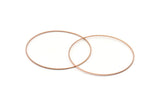 Rose Gold Circle Connector, 8 Rose Gold Plated Brass Circle Connectors (60x0.85mm) Bs-1112 Q0034
