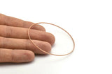 Rose Gold Circle Connector, 8 Rose Gold Plated Brass Circle Connectors (60x0.85mm) Bs-1112 Q0034