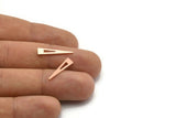 Copper Triangle Blank, 48 Raw Copper Triangle Blanks (20x4x0.70mm) M02610