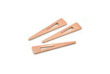 Copper Triangle Blank, 48 Raw Copper Triangle Blanks (20x4x0.70mm) M02610