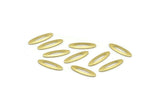 Brass Marquise Blank, 50 Raw Brass Oval Blanks, Stamping Blanks (14x4x0.80mm) M02576