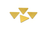 Brass Stamping Blank, 50 Raw Brass Triangle Stamping Blanks (14x12x0.70mm) A0411