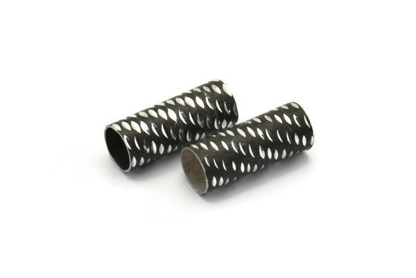 Aluminium Tube Bead,  24 Aluminium Tubes (19x7.5mm)  Al 485 --R076