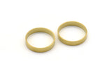 Brass Band Ring - 24 Raw Brass Ring Settings (20.5mm) Hole Size : 19mm Bs-1136--R011