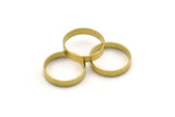 Brass Band Ring - 24 Raw Brass Ring Settings (20.5mm) Hole Size : 19mm Bs-1136--R011