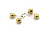 Stainless Ball Post, Stainless Steel Earring Posts 8mm Ear Studs Bs 1072--n0558