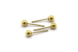 Stainless Ball Post Ear Stud, Stainless Steel Earring Posts (4mm) Ear Studs Bs 1070--n0556