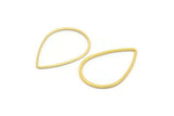 Gold Drop Connector, 6 Gold Plated Drop Connectors (32x22x1mm) Bs 1140 Q0323