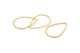 Gold Drop Connector, 6 Gold Plated Drop Connectors (32x22x1mm) Bs 1140 Q0323