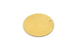 Raw Brass Disc, 12 Raw Brass Stamping Blanks, Discs With 1 Hole (20x0.80mm) Y254