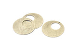 Silver Round Charm, 2 Textured Antique Silver Plated Brass Circle Charms With 1 Hole (32x0.80mm) A1976