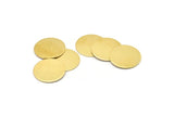 Brass Round Blank, 10 Raw Brass Stamping Blank, Stamping Tags (18x0.80mm) M02673