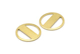 Brass Round Blank, 10 Raw Brass Stamping Blank, Stamping Tags (18x0.80mm) M02665