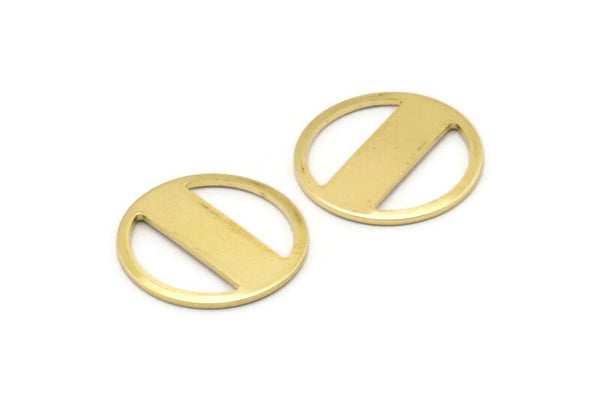 Brass Round Blank, 10 Raw Brass Stamping Blank, Stamping Tags (18x0.80mm) M02665