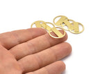 Brass Round Blank, 10 Raw Brass Stamping Blank, Stamping Tags (18x0.80mm) M02665