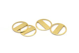 Brass Round Blank, 8 Raw Brass Stamping Blank, Stamping Tags (22x0.80mm) M02663