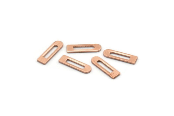 Copper Blank, 50 Raw Copper Rectangle Blanks, Geometric Stamping Blanks (14x4x0.80mm) M02755