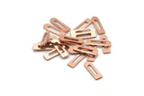 Copper Blank, 50 Raw Copper Rectangle Blanks, Geometric Stamping Blanks (14x4x0.80mm) M02755