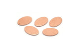 Copper Oval Blank, 25 Raw Copper Oval Blanks, Stamping Blanks (11x8x0.80mm) M02749