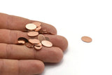 Copper Oval Blank, 25 Raw Copper Oval Blanks, Stamping Blanks (11x8x0.80mm) M02749