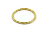 46mm Circle Connectors, Raw Brass Circle Connectors (46x4x4mm) N1736