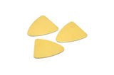 Brass Triangle Blank, Raw Brass Triangle Blanks (13.5x15mm)  D0039--N0666