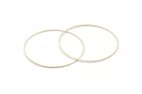 60 mm Gümüş Yüzükler - 12 Antik Gümüş Pirinç Daire Bağlantı Parçası (60x0,80 mm) BS 1112 H0342