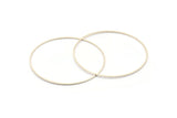 60 mm Gümüş Yüzükler - 12 Antik Gümüş Pirinç Daire Bağlantı Parçası (60x0,80 mm) BS 1112 H0342