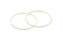60mm Silver Rings - 6 Antique Silver Plated Circle Connectors (60x0.80mm) BS 1112 H0342