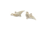 Silver Bird Connector, 25 Antique Silver Plated Brass Bird Connectors With 2 Loops (22x13mm) Brs 1047 A0381