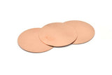Copper Round Blank, Raw Copper Stamping Blank, Stamping Tags (50x0.80mm) M02628