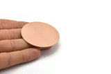 Copper Round Blank, Raw Copper Stamping Blank, Stamping Tags (50x0.80mm) M02628