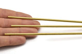 Brass Himmeli 3.5mm Tubes, 12 Raw Brass Himmeli DIY Round Tubes, for Air Plants , Geometric Shapes Customize Size - 3.5mm