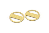 Brass Round Blank, 10 Textured Raw Brass Stamping Blank, Stamping Tags (18x0.80mm) M02843