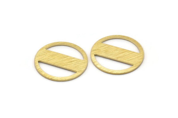 Brass Round Blank, 10 Textured Raw Brass Stamping Blank, Stamping Tags (18x0.80mm) M02843