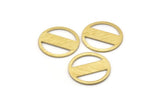 Brass Round Blank, 10 Textured Raw Brass Stamping Blank, Stamping Tags (18x0.80mm) M02843