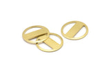 Brass Round Blank, 10 Raw Brass Stamping Blank, Stamping Tags (18x0.80mm) M02665