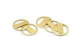 Brass Round Blank, 10 Raw Brass Stamping Blank, Stamping Tags (18x0.80mm) M02665