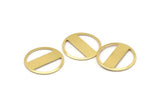 Brass Round Blank, 8 Raw Brass Stamping Blank, Stamping Tags (22x0.80mm) M02663