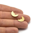 Brass Irregular Blank, 24 Raw Brass Mountain Shaped Blanks, Findings (10x16x0.80mm) M02743