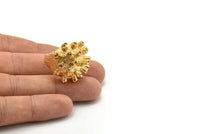 Soldier Ring Settings, 1 Gold Plated Soldier Ring Setting U045 Q0253