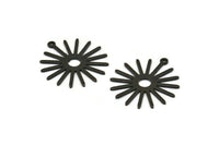 Siyah Güneş Tılsımı, 1 Döngülü 10 Oksitlenmiş Siyah Pirinç Güneş Tılsımı (27x0,80 mm) A1725 M01643