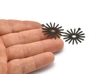 Siyah Güneş Tılsımı, 1 Döngülü 10 Oksitlenmiş Siyah Pirinç Güneş Tılsımı (27x0,80 mm) A1725 M01643